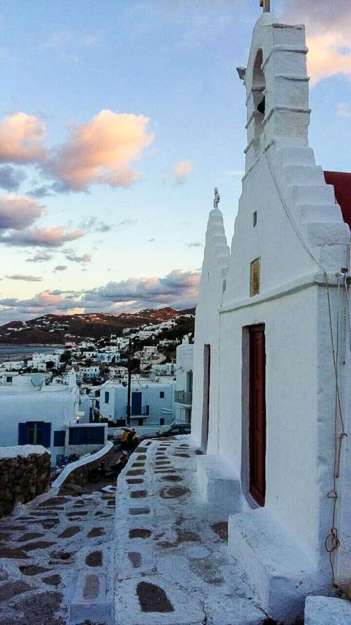 Traditional Split Level House In Mykonos Town Villa Exterior foto